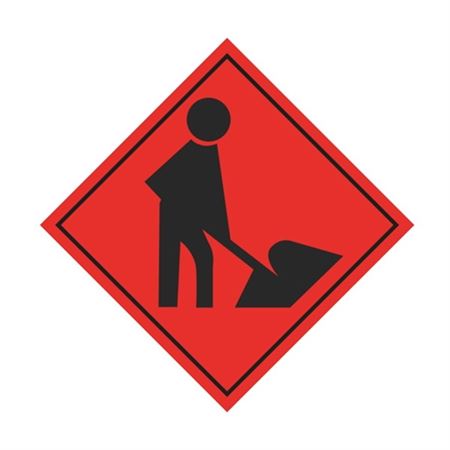 Worker (Graphic) Roll-Up Sign